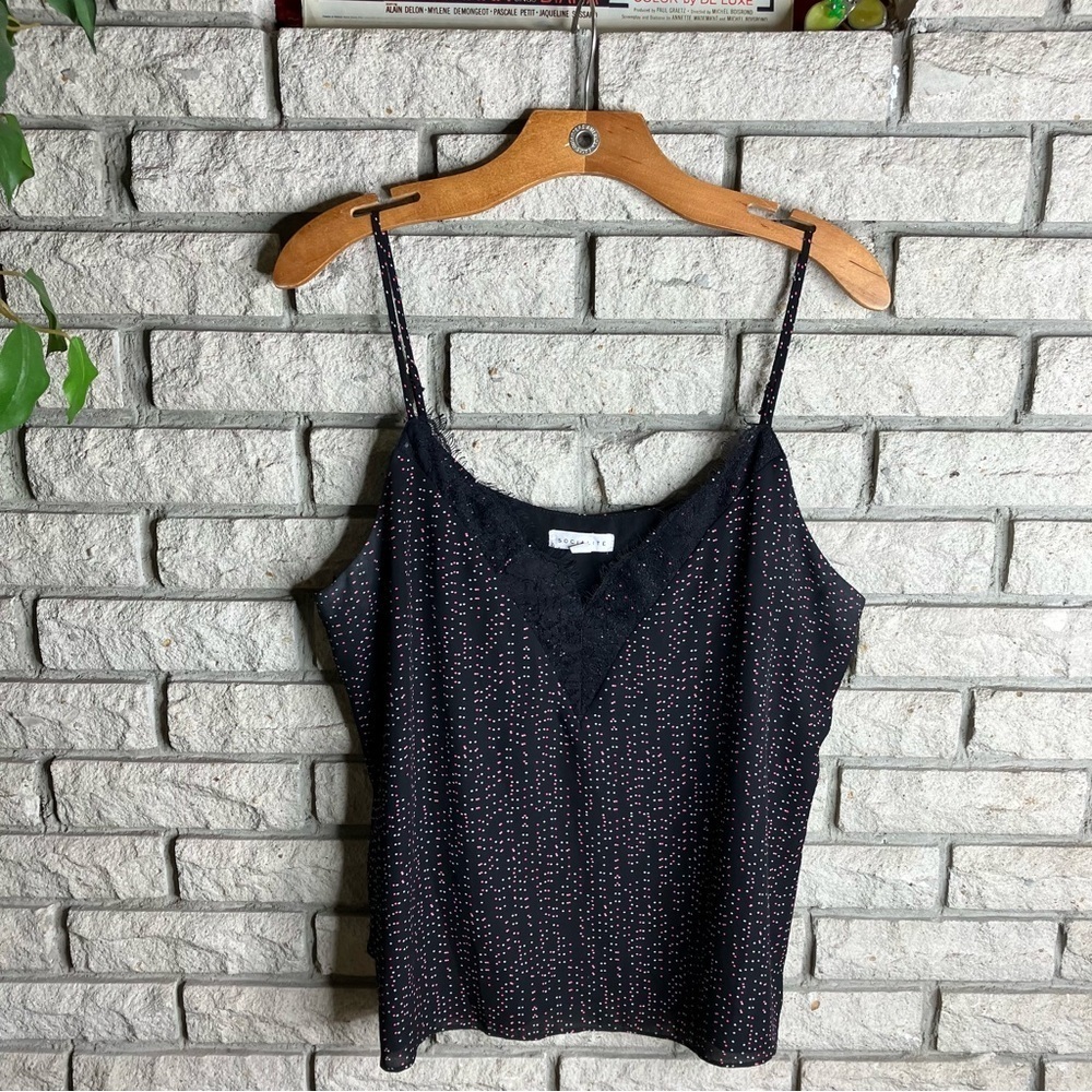 Socialite Lace Trim Cami Top